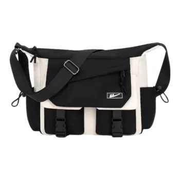 Warrior Nylon Crossbody Bag Unisex Black