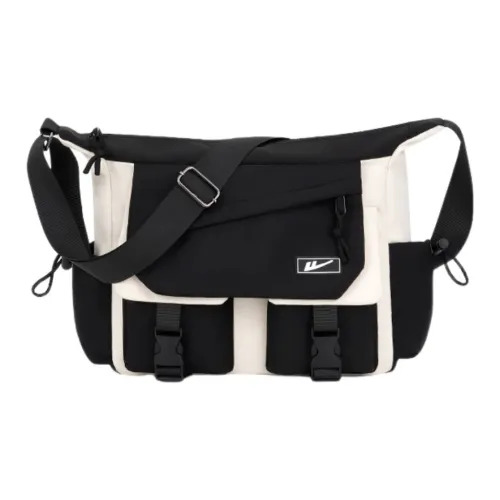 Warrior Nylon Crossbody Bag Unisex Black