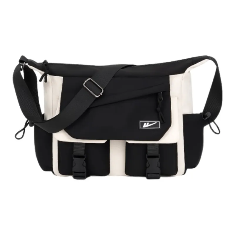 Warrior Nylon Crossbody Bag Unisex Black-0