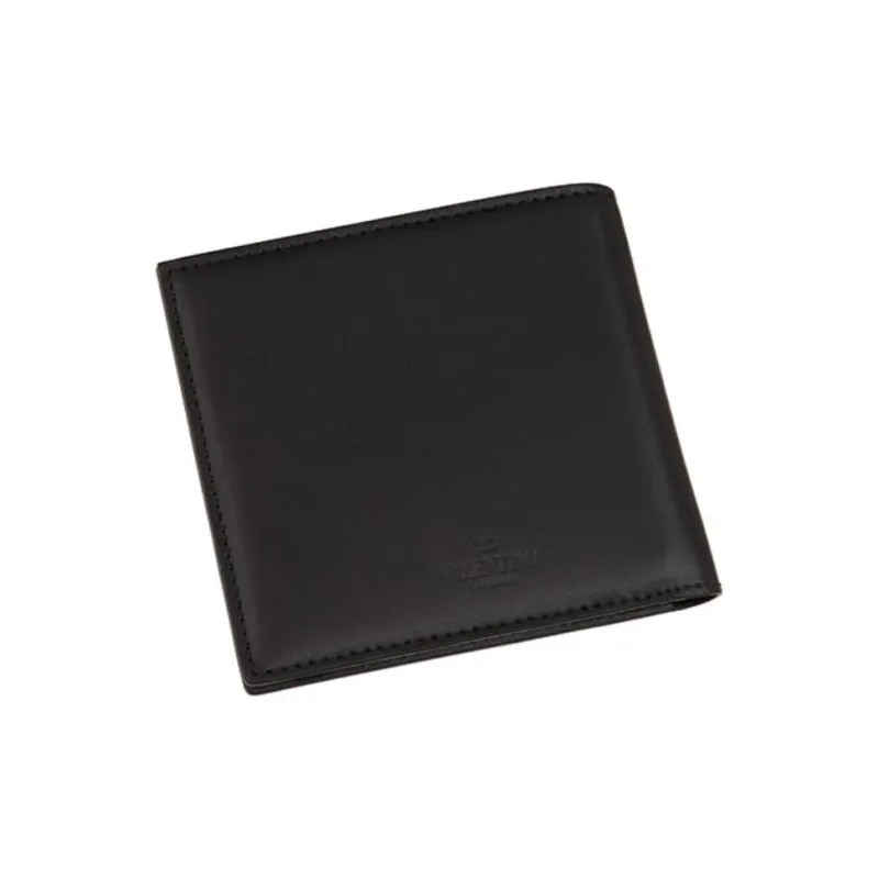 Valentino VLTN Calfskin Wallet Men's Black-2