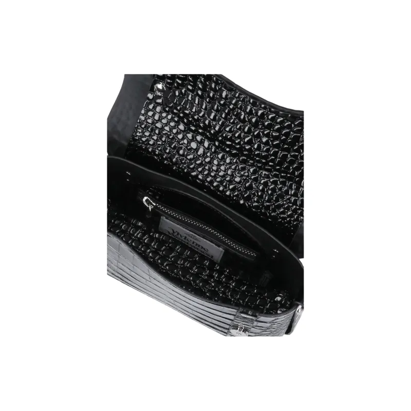 Vivienne Westwood Logo Plaque Embossed Shoulder Bag-4