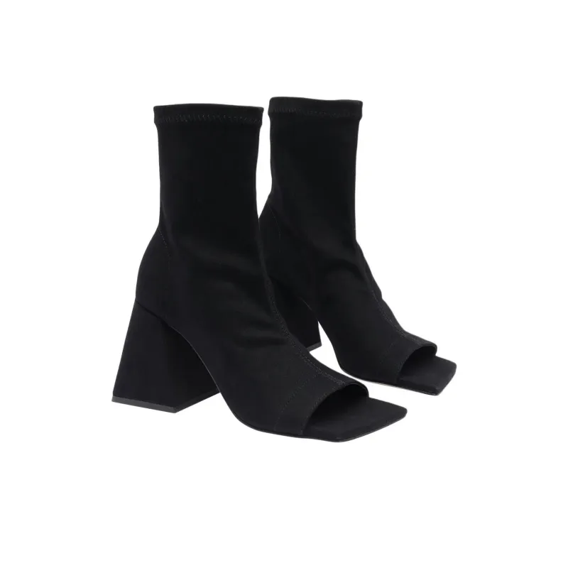 Vic Matie Pump Ankle Boots 9cm Women's Black-2