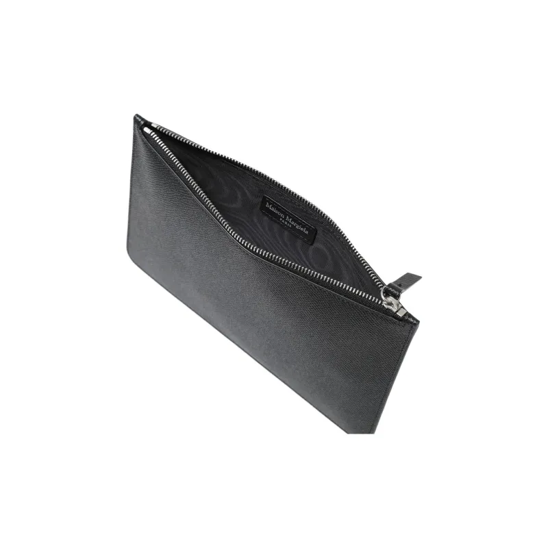 Maison Margiela Calfskin Clutch Small Size Men's Black-2