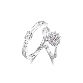 Love Jewelry S999 Fine Silver Rings Unisex