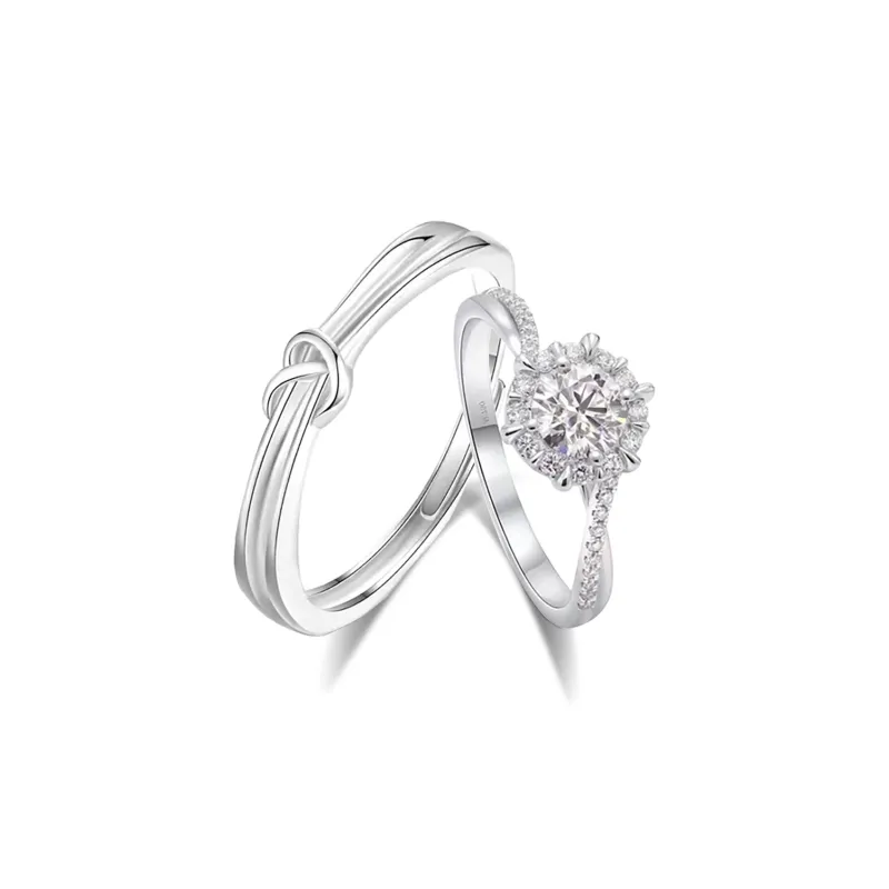 Love Jewelry S999 Fine Silver Rings Unisex-0