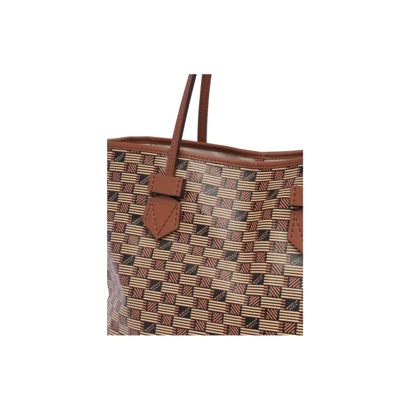 MOREAU Calfskin Tote Bag Shopping Bag Shoulder Bags Women's Brown-3