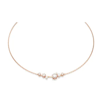 Swarovski Constella Faux Crystal Necklaces Women's Rose Gold