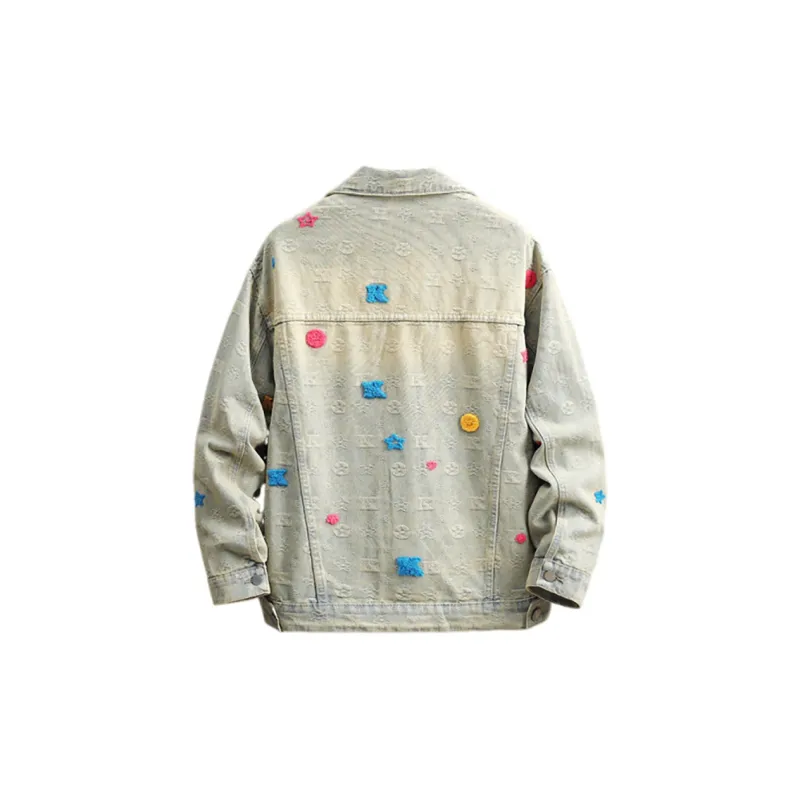 GY.VG Denim Jacket Unisex Yellow Mud-5