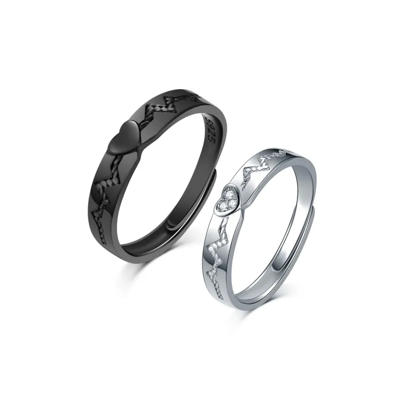 CENTURY&KINDLE S925 Silver Rings Unisex-12