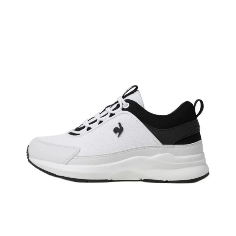 Le Coq Sportif Breathable Height Increase Low Top Casual Running Shoes Women's White-0