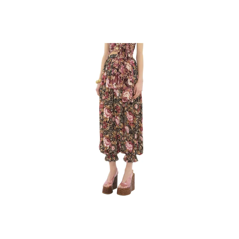 Chloé Pleated Silk Trousers-1