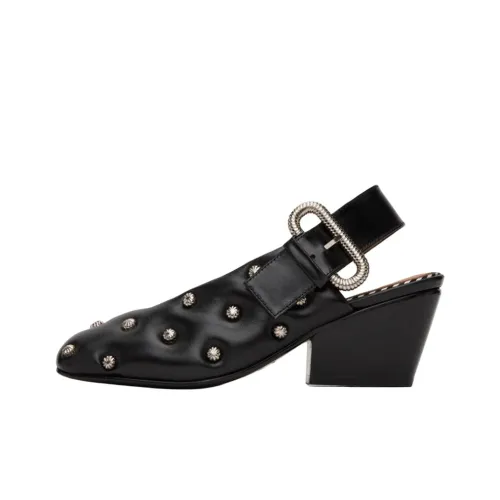 Toga Pulla Chunky Heel High Heels 6.5cm Women's Black