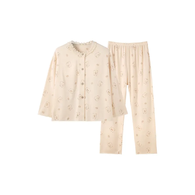 Sleeping Beauty Pajama Set Women's Apricot-0