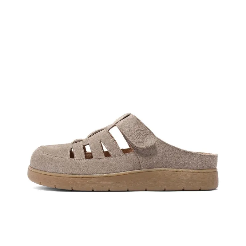 Senda Rubber Sole Abrasion-Resistant Wrap-toe Slippers Women's-12