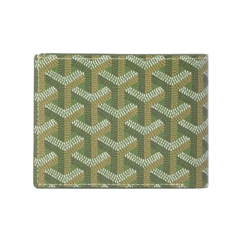 GOYARD Victoire Goyardine Canvas Wallet Unisex Khaki-1