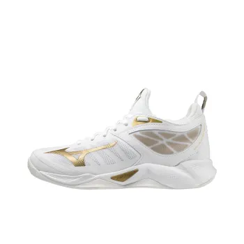 Mizuno Wave Dimension Lightweight Low-Top Training Shoes Women's White Gold