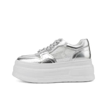 Rosa Bianca Lightweight Breathable Height Increasing Low Top Skateboard Shoes Women's