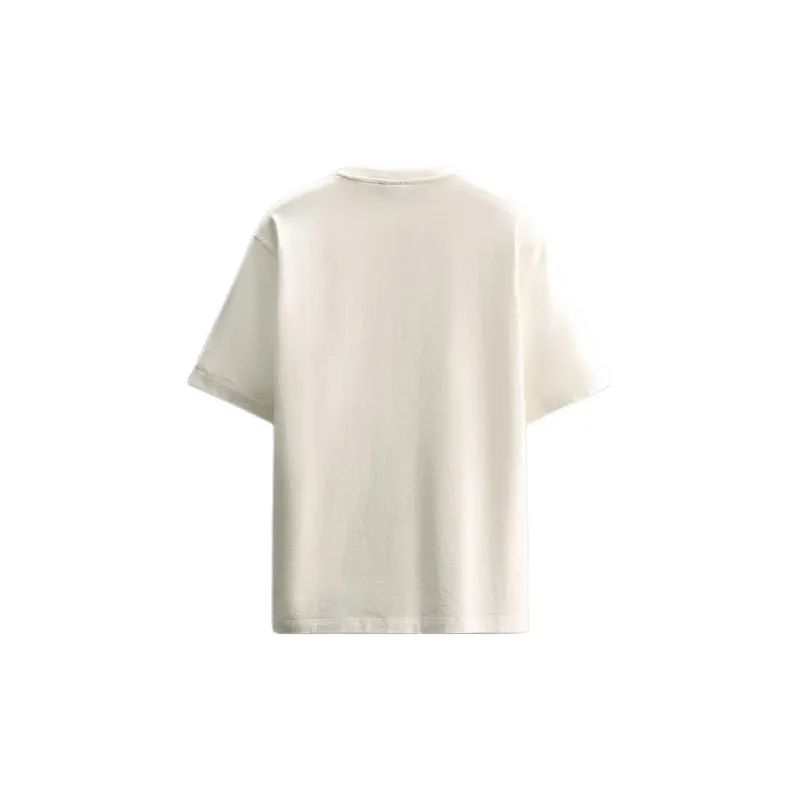 ZARA T Shirts Men White-1