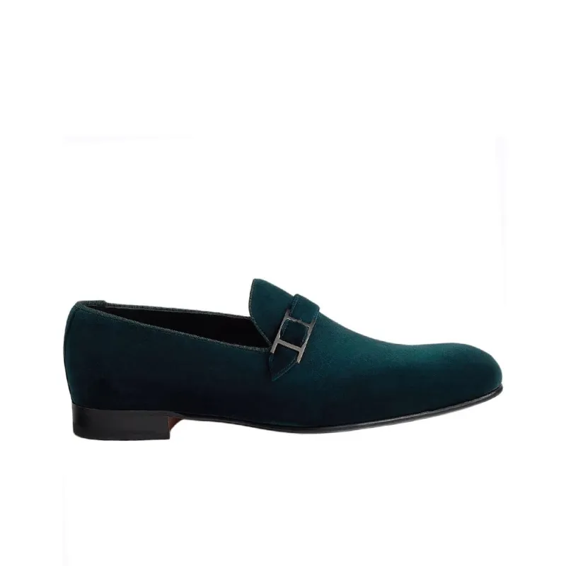 HERMES Jules Loafers Men's Green-1