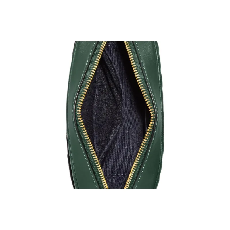 COACH Jamie Smooth Calf Leather Camera Bag, Shoulder Bag, Crossbody Bag Mini Women's Dark Green-4