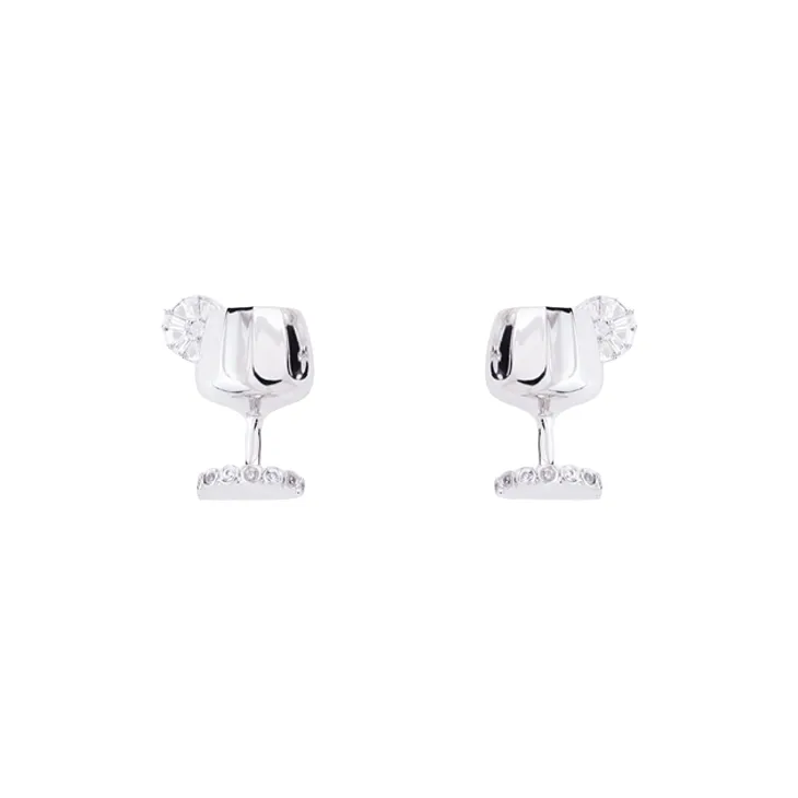 Lazysuri Zircon Stud Earrings Unisex-0