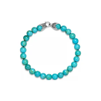 David Yurman Sterling Silver Spiritual Beads Bracelet 8mm