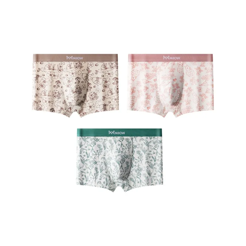 MIIOW Trendy Party Collection Cooling Summer Collection Underpants Men's 3 Pack-15