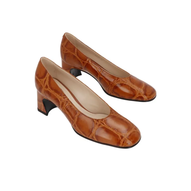 TOD'S Spool Heel High Heels 5.5cm Women's Brown-2