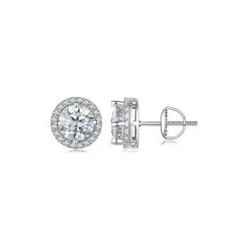 CARAT'S DIARY S925 Silver Stud Earrings Unisex