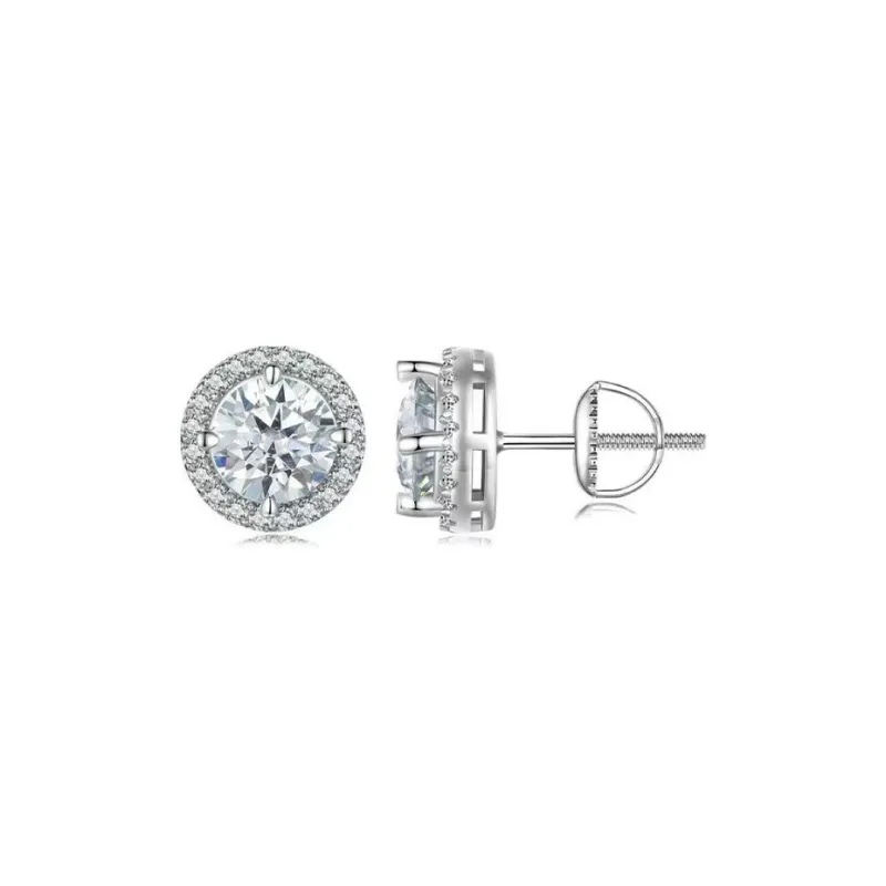 CARAT'S DIARY S925 Silver Stud Earrings Unisex-0
