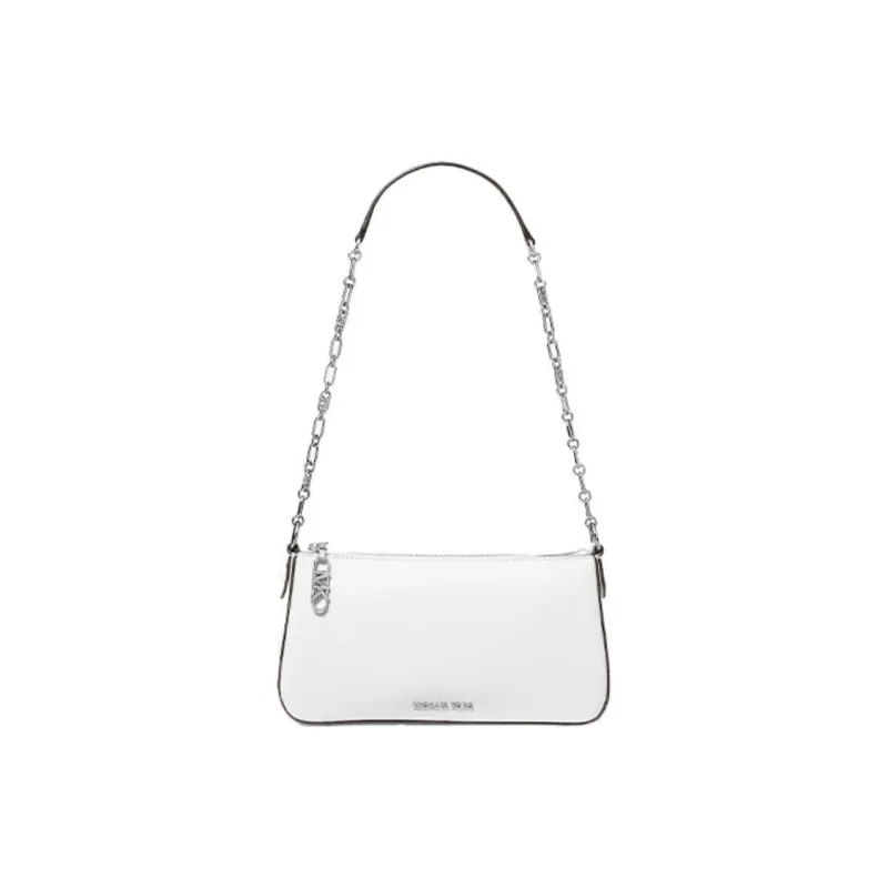 MICHAEL KORS Leather Handbag, Shoulder Bag Medium Size Women's Optical White-0