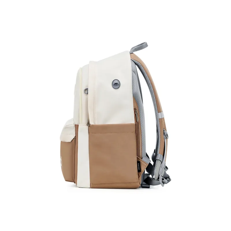 OIWAS Fabric Backpack Regular Unisex Gray/Khaki-10
