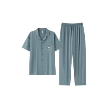 MADALLO Pajama Set Men's Blue Green