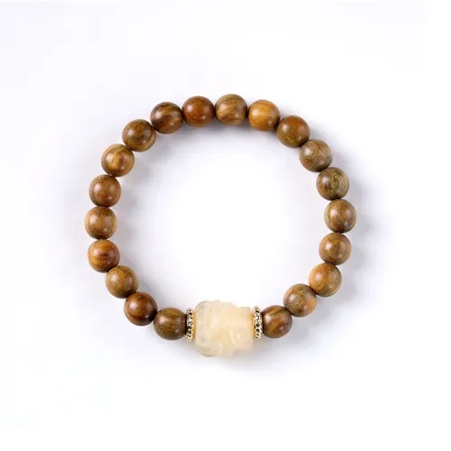 Jinghua Record Green Sandalwood Bracelets Unisex