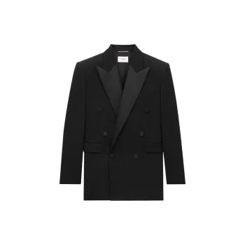 SAINT LAURENT Business Suit Coat Men's Black