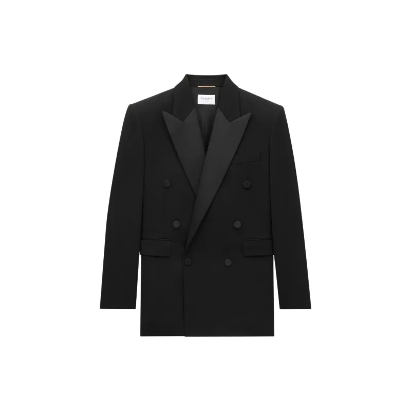 SAINT LAURENT Business Suit Coat Men's Black-0