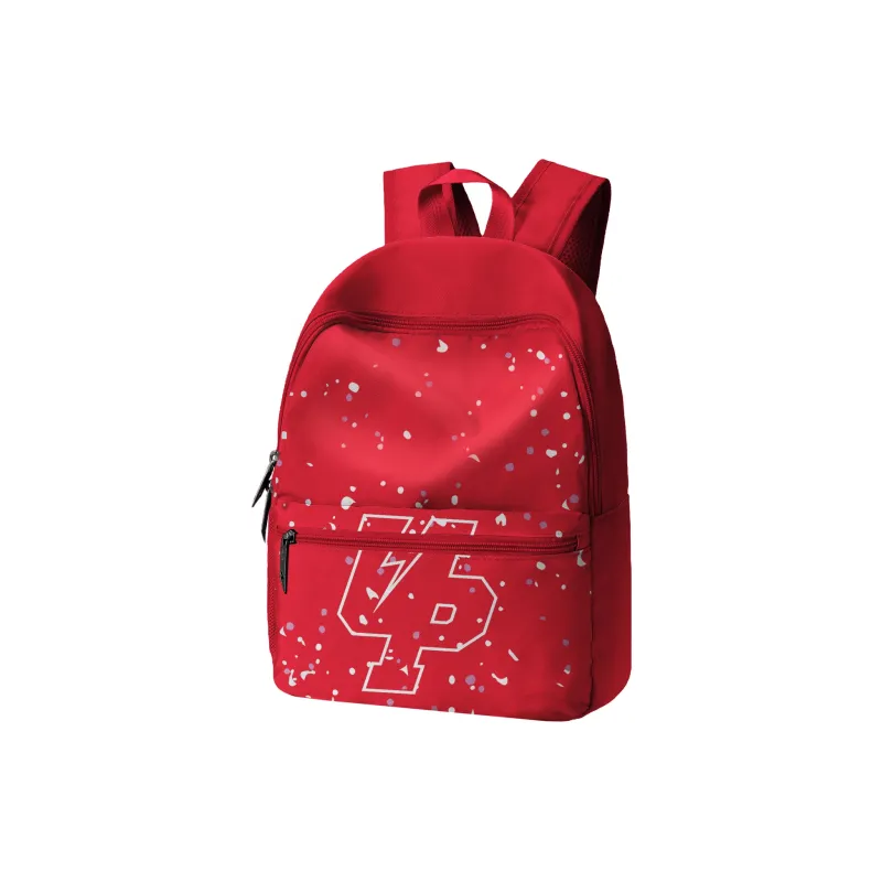 TURN UP Polyester Backpack Regular Unisex Red-1