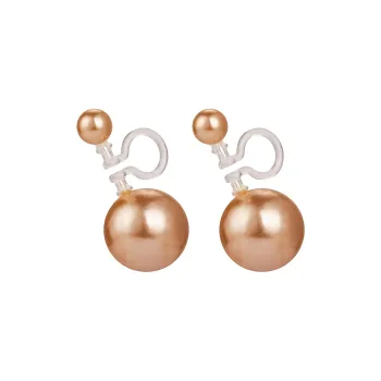 Zoo Jewel Artificial Pearl Clip On Earrings Women's