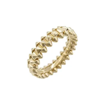 Cartier 2010s Pre owned 18K Rose Gold Small Clash De Cartier Ring