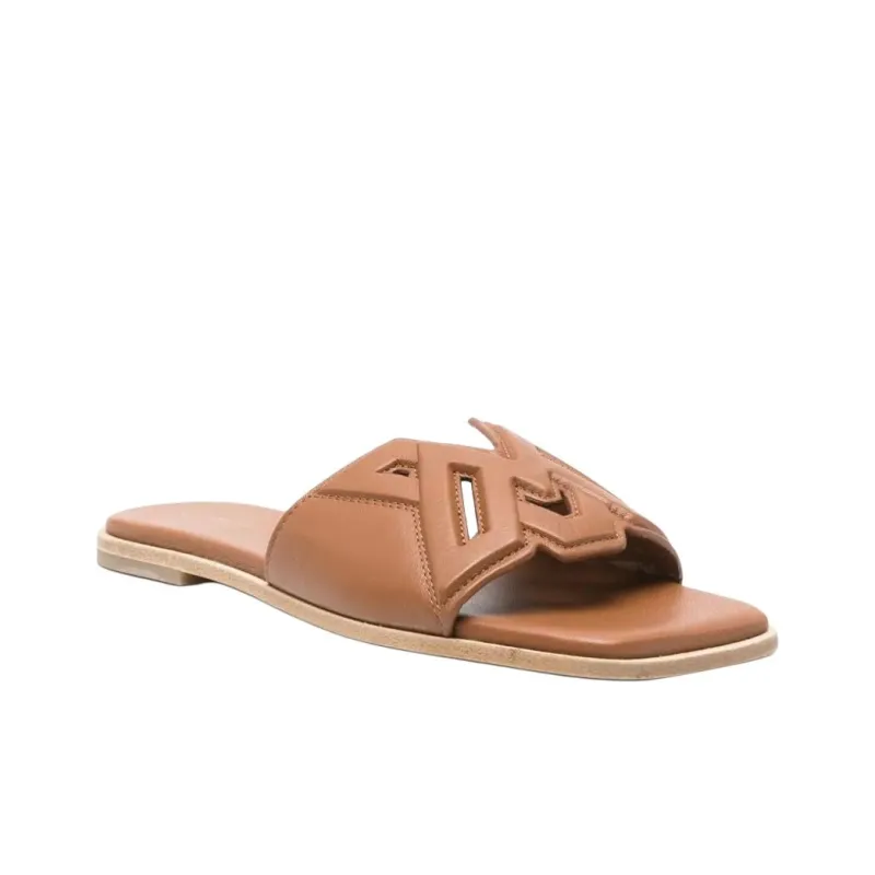 Vic Matie Slide Slippers Women's Brown-2