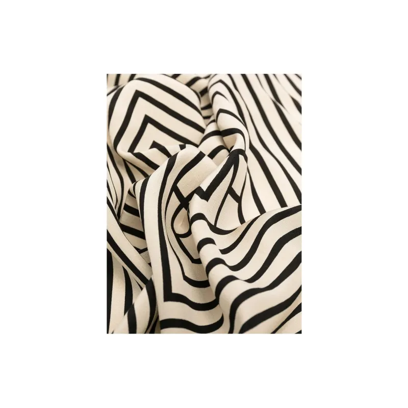 TOTEME Stripe Printed Square Shaped Scarf-4