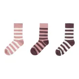 Striped Thigh-High Socks 3 Pack * Women's Socks * Ribbed Cuff