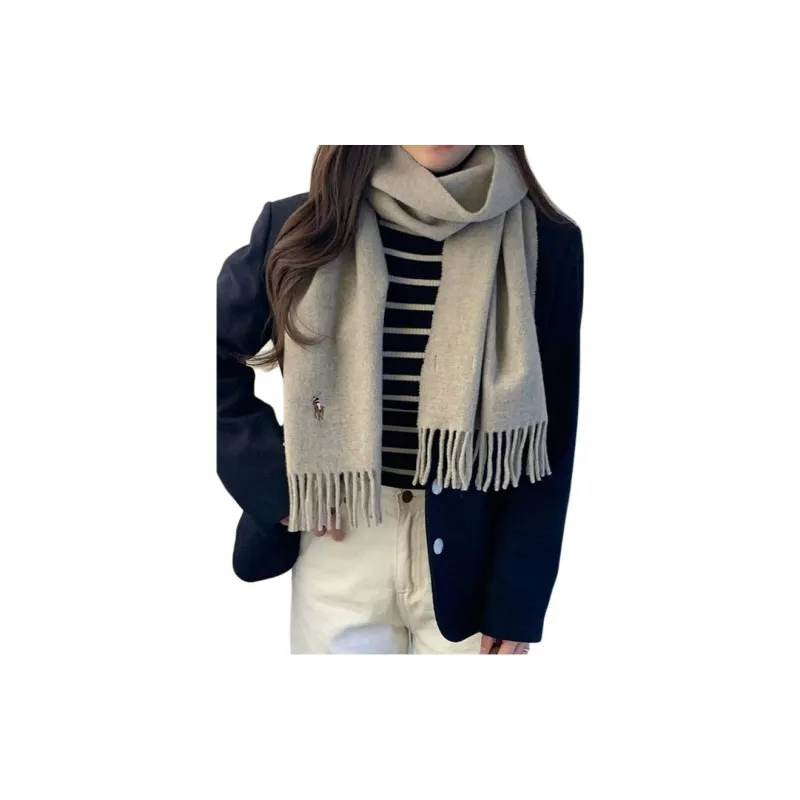 Polo Ralph Lauren Knit Scarves Men's Light Gray-4