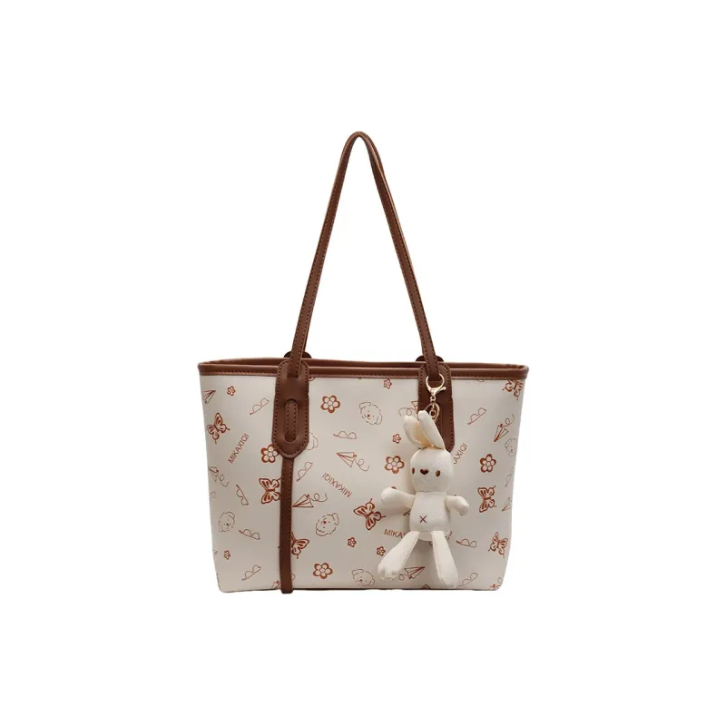 Yalu PU Portable One Shoulder Bag Regular Women's Pink/Khaki/Black/Brown-8