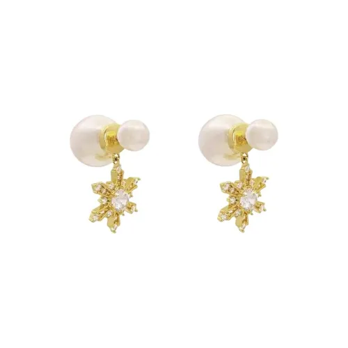 Rhymes Gold Plated Copper Earrings Women's