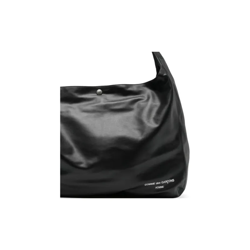 CDG Polyester Shoulder Bag Large Size Men's Black-4