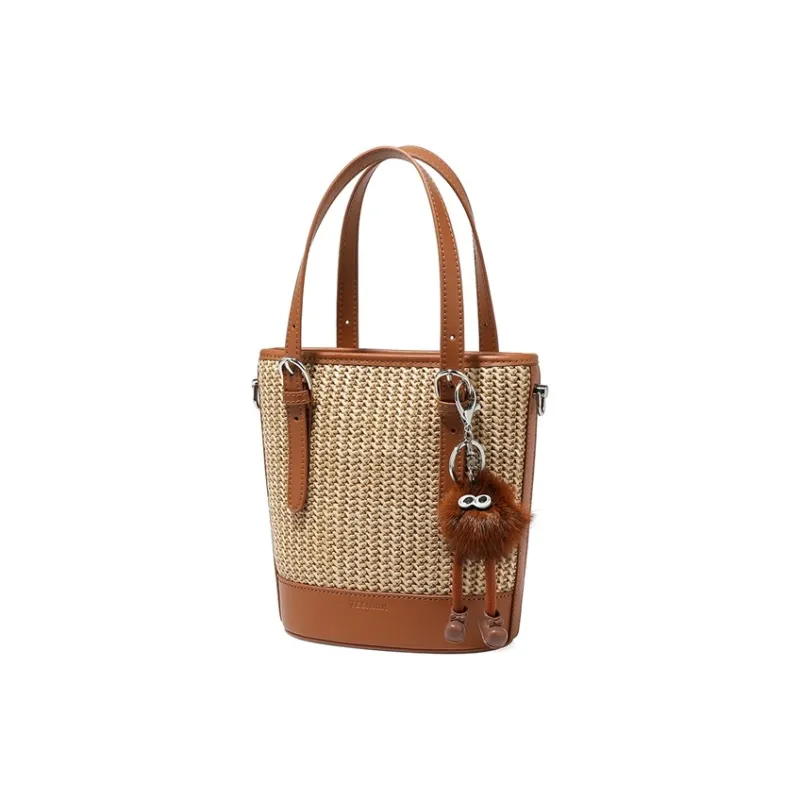 Teenmix Fabric Crossbody One Shoulder Handbag Women's Multicolor-16