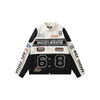 KOKO BASE Baseball Jacket Unisex Black
