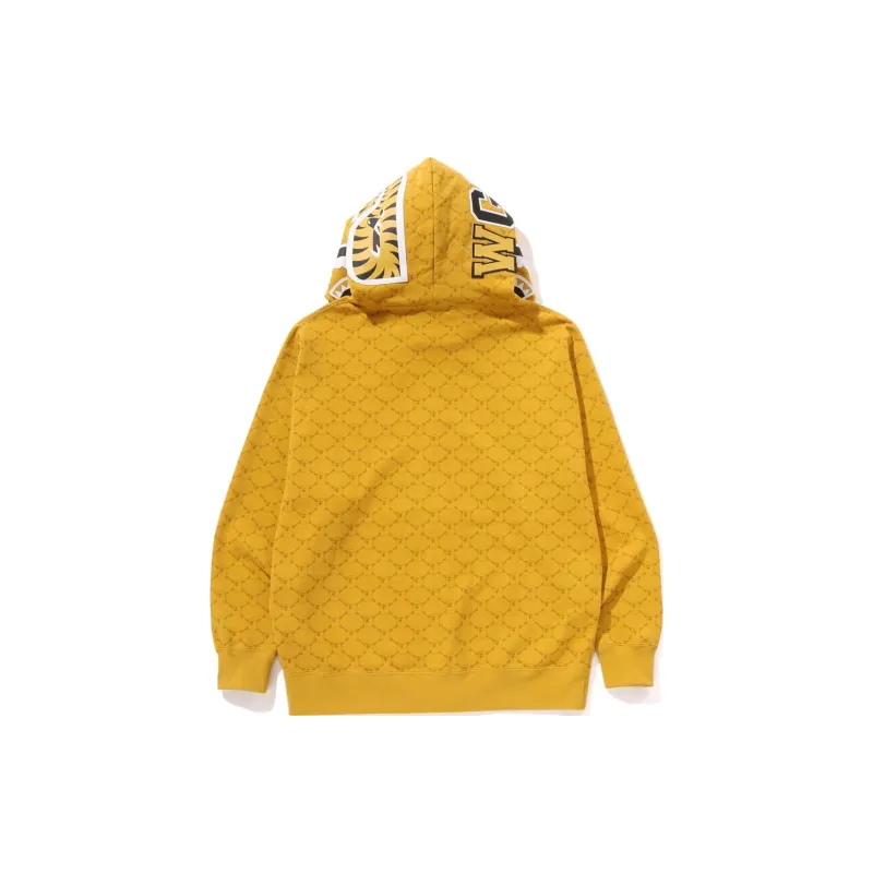 Bape College Monogram Relaxed Fit Shark Full Zip Hoodie-5