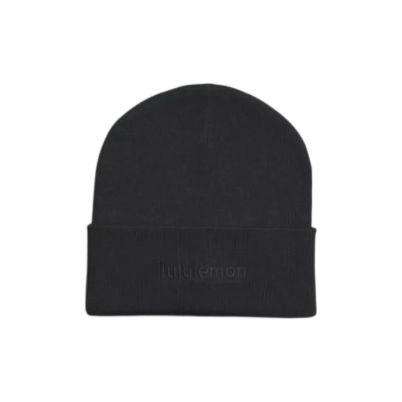 Lululemon Merino Wool Polyester Polyamide Polyurethane Beanies Unisex Black-0